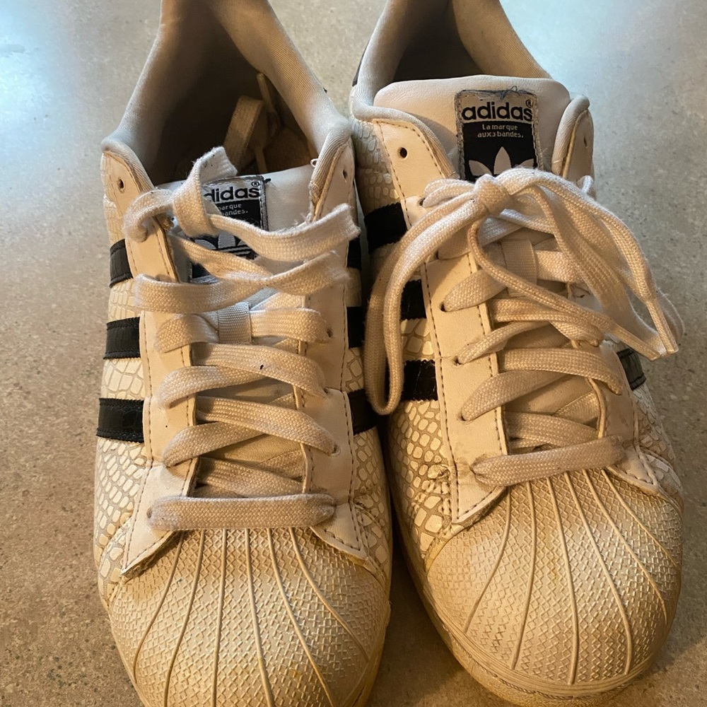 Adidas  size10.5white&black